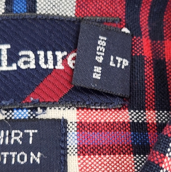 Vintage Ralph Lauren Big Shirt Plaid 100% Cotton Button Down Pocket Shirt. XL - Picture 7 of 9